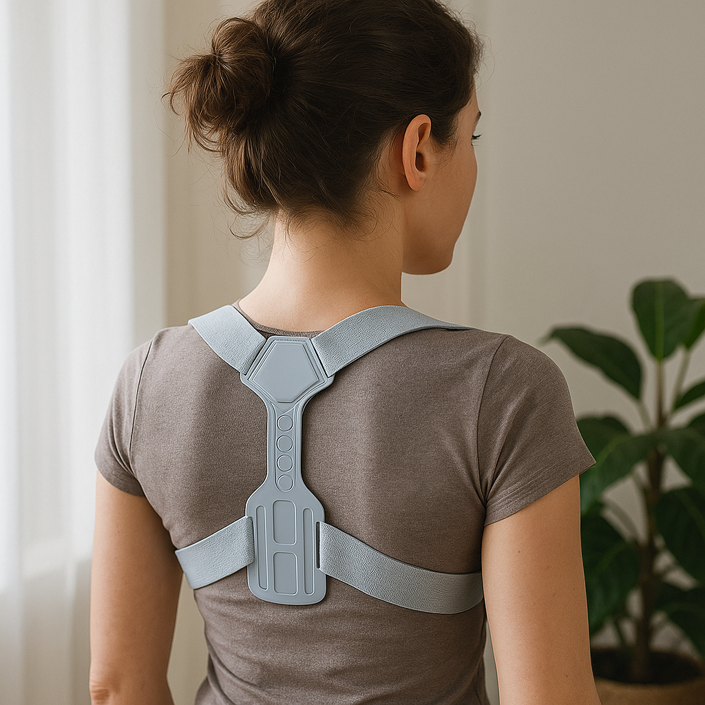L'attelle correctrice de posture redresse instantanément le dos