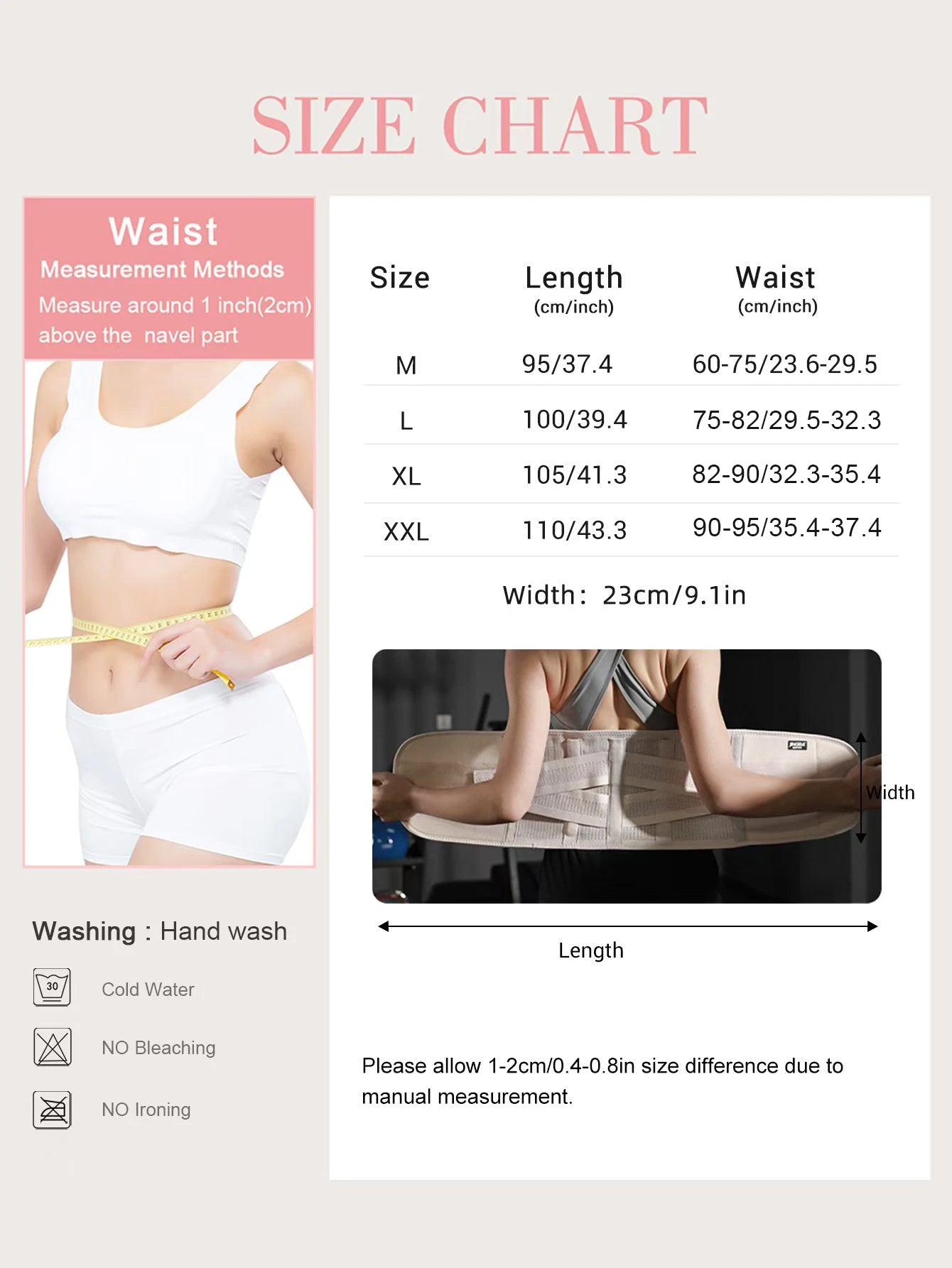 Breathable Waist Trainer Belt for Core Support
