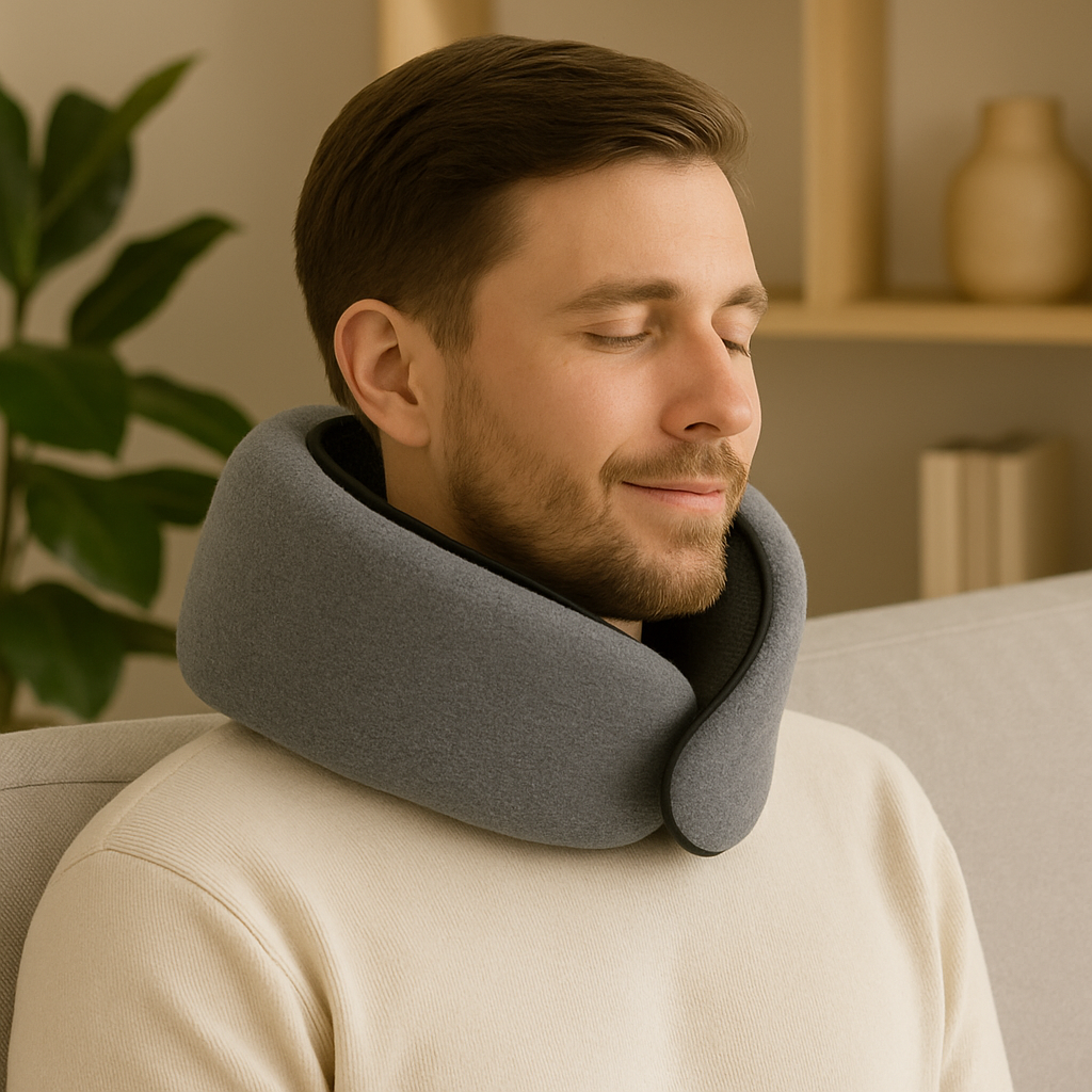 Oreiller de voyage en mousse à mémoire de forme pour le soutien du cou