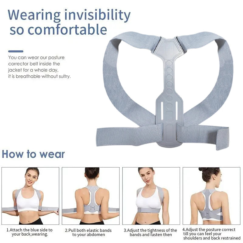 L'attelle correctrice de posture redresse instantanément le dos