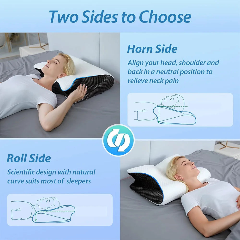 Butterfly Neck Pillow for Cervical Alignment