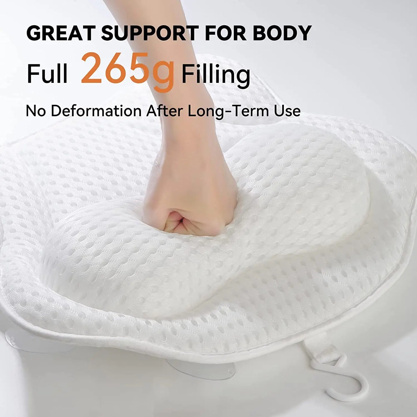 Luxury Bath Pillow Supports Neck and Back