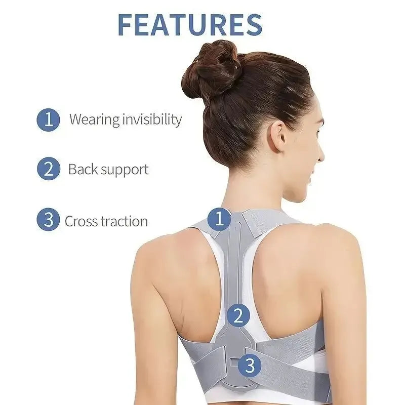 L'attelle correctrice de posture redresse instantanément le dos
