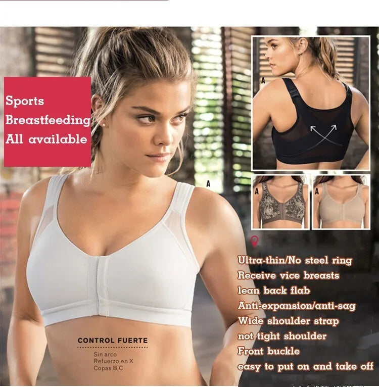 Wire-Free Sports Bra for Lift and Comfort