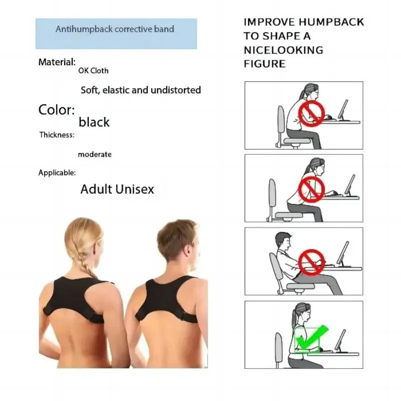 Anti-Hunchback Posture Corrector Belt Straightens Your Back