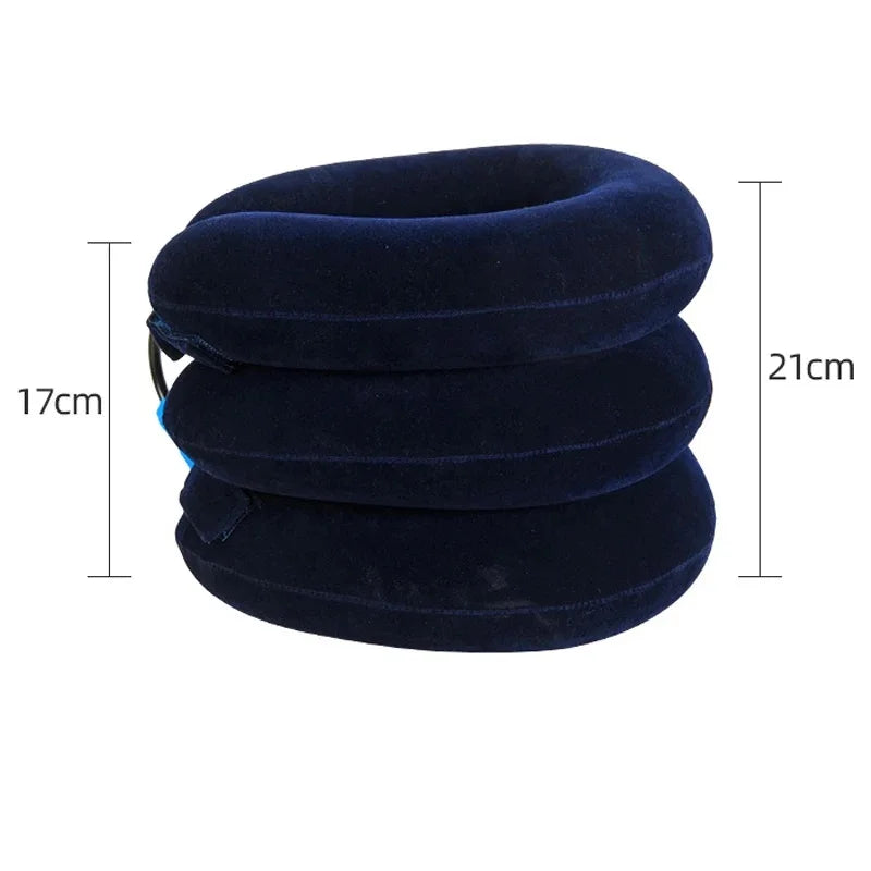 Dispositivo inflable de tracción cervical para el alivio de la columna vertebral