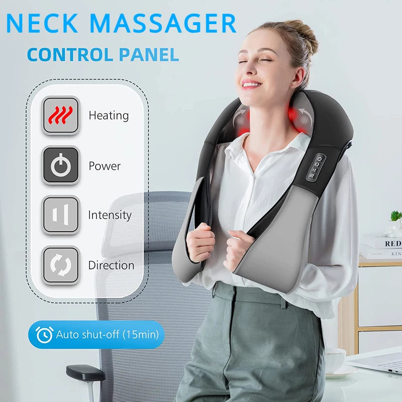 Massage Pillow for Neck and Shoulder Relief