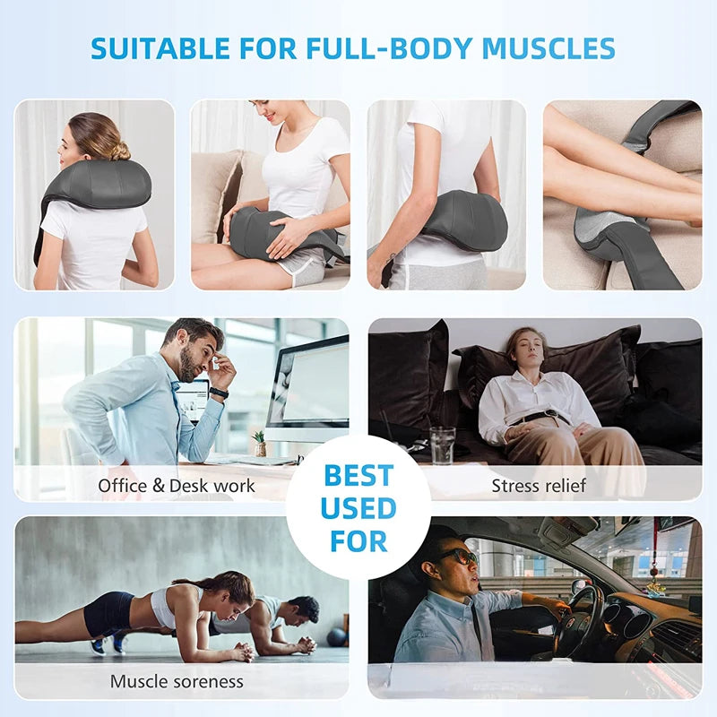 Massage Pillow for Neck and Shoulder Relief