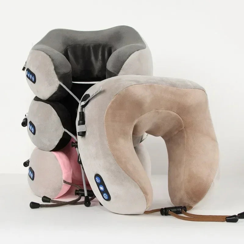 Almohada masajeadora de cuello portátil que alivia la tensión