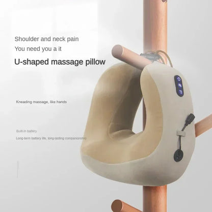 Almohada masajeadora de cuello portátil que alivia la tensión
