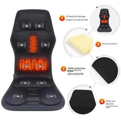 Cojín de masaje eléctrico para alivio completo del cuerpo