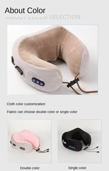 Almohada masajeadora de cuello portátil que alivia la tensión