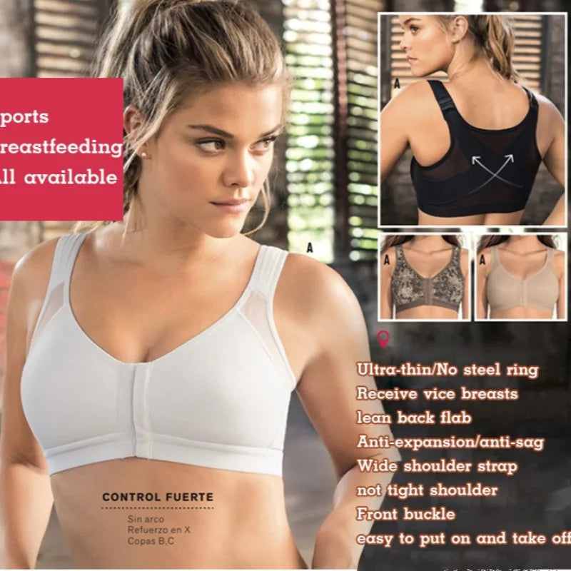 Wire-Free Sports Bra for Lift and Comfort