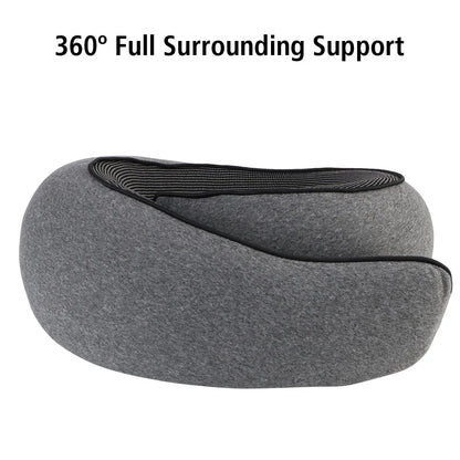 Almohada de viaje de espuma viscoelástica para el cuello