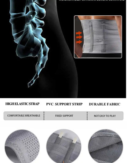 Cinturón de entrenamiento de cintura transpirable para soporte del torso