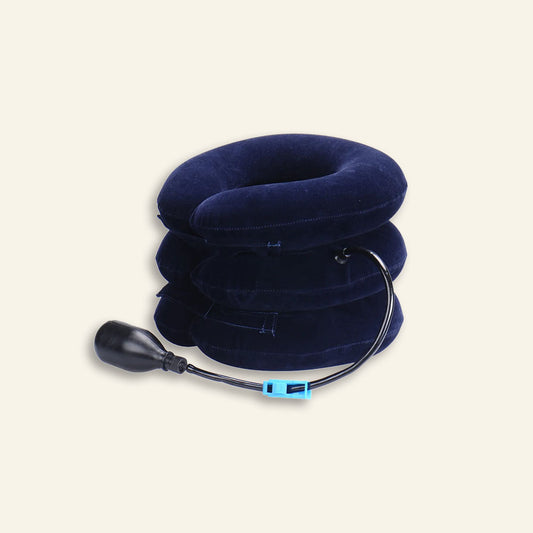 Dispositivo inflable de tracción cervical para el alivio de la columna vertebral