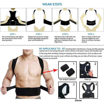 Correcteur de posture pour les douleurs aux épaules et au dos