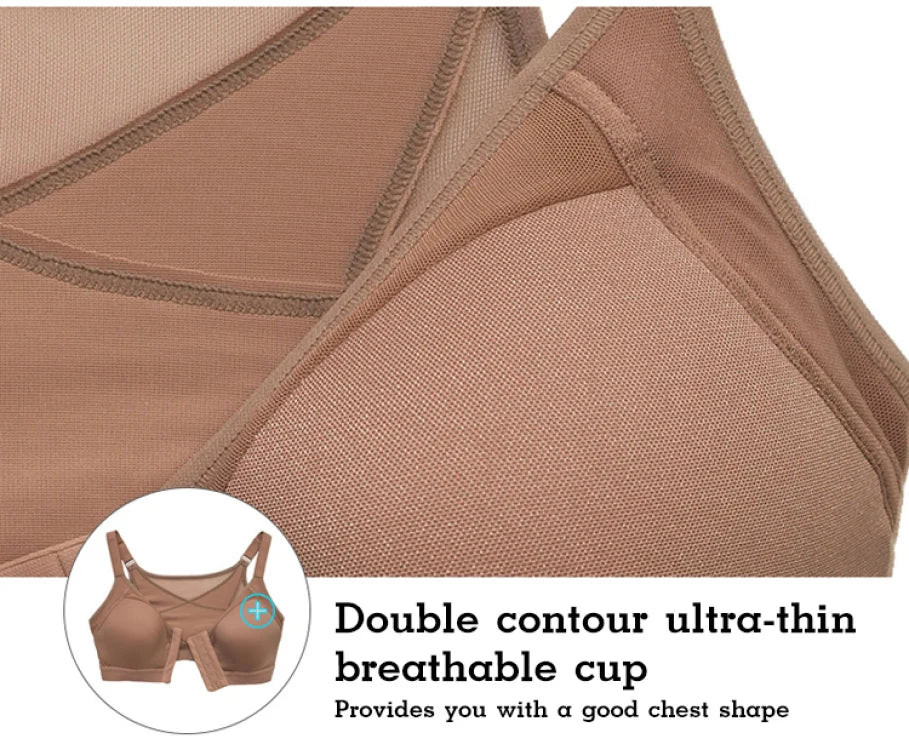 Wire-Free Sports Bra for Lift and Comfort