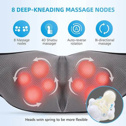 Massage Pillow for Neck and Shoulder Relief