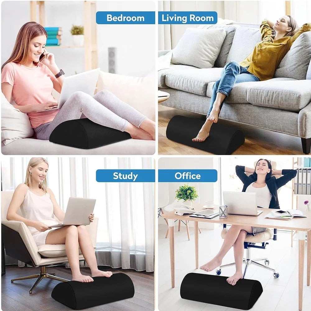 Repose-pieds en mousse à mémoire de forme pour le confort du bureau