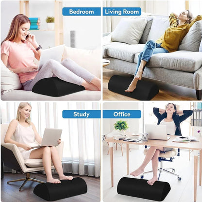 Repose-pieds en mousse à mémoire de forme pour le confort du bureau