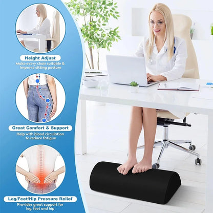 Repose-pieds en mousse à mémoire de forme pour le confort du bureau