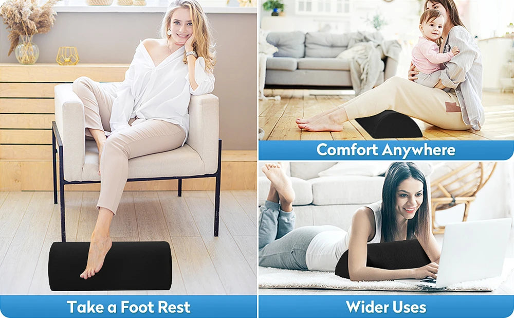 Repose-pieds en mousse à mémoire de forme pour le confort du bureau