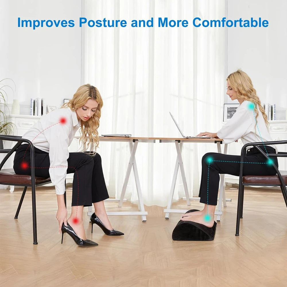 Repose-pieds en mousse à mémoire de forme pour le confort du bureau