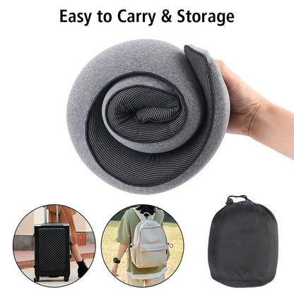 Almohada de viaje de espuma viscoelástica para el cuello