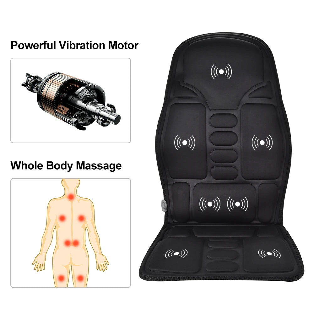Cojín de masaje eléctrico para alivio completo del cuerpo