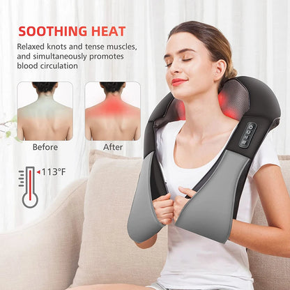 Massage Pillow for Neck and Shoulder Relief