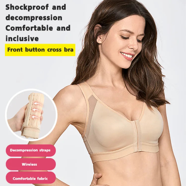 Wire-Free Sports Bra for Lift and Comfort