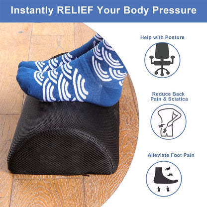 Repose-pieds en mousse à mémoire de forme pour le confort du bureau