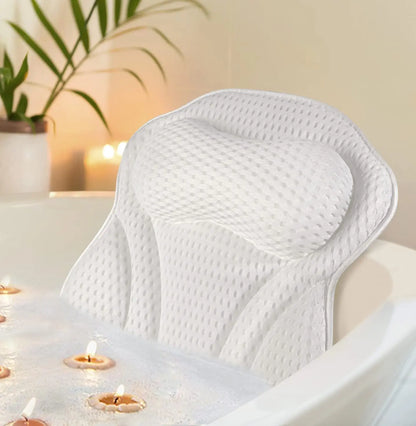 Luxury Bath Pillow Supports Neck and Back