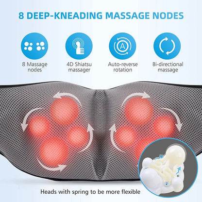 Massage Pillow for Neck and Shoulder Relief