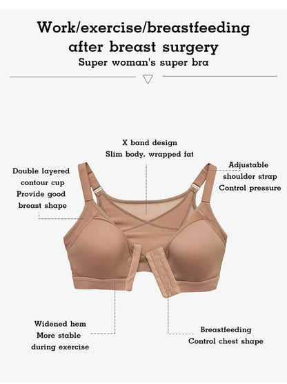 Wire-Free Sports Bra for Lift and Comfort