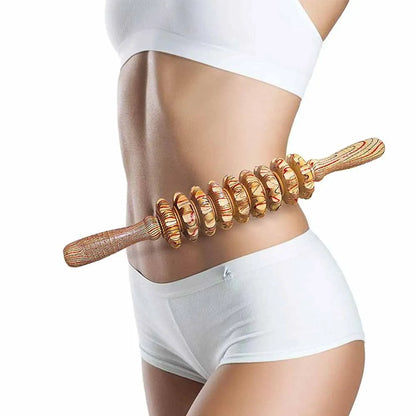 Rodillo de masaje de madera que reduce la celulitis rápidamente