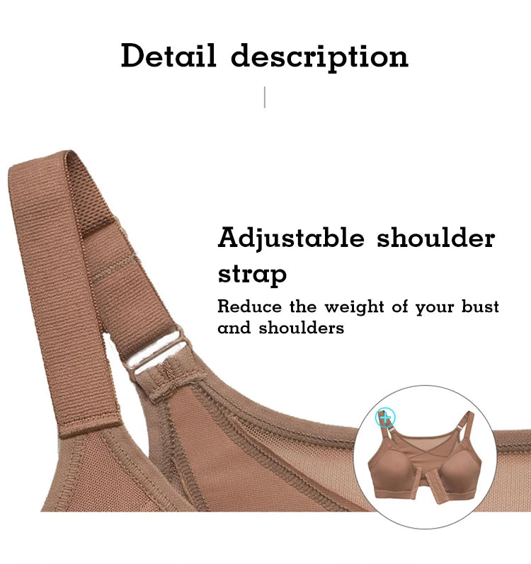Wire-Free Sports Bra for Lift and Comfort
