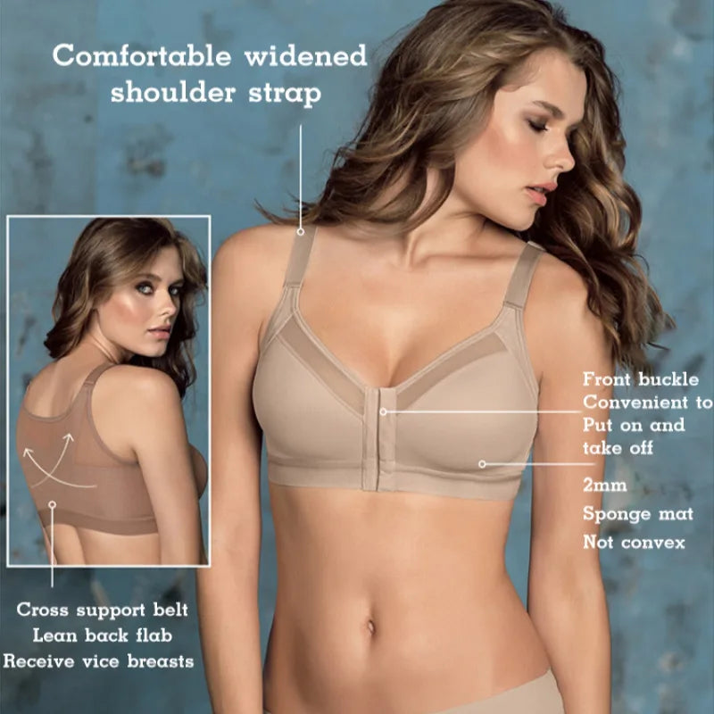 Wire-Free Sports Bra for Lift and Comfort