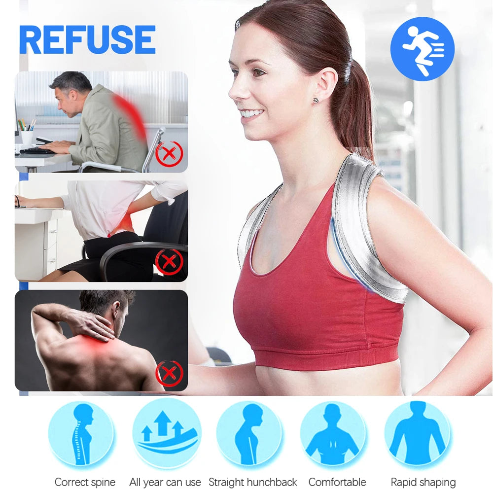 PostureFit™ – Correcteur de posture réglable et confortable 